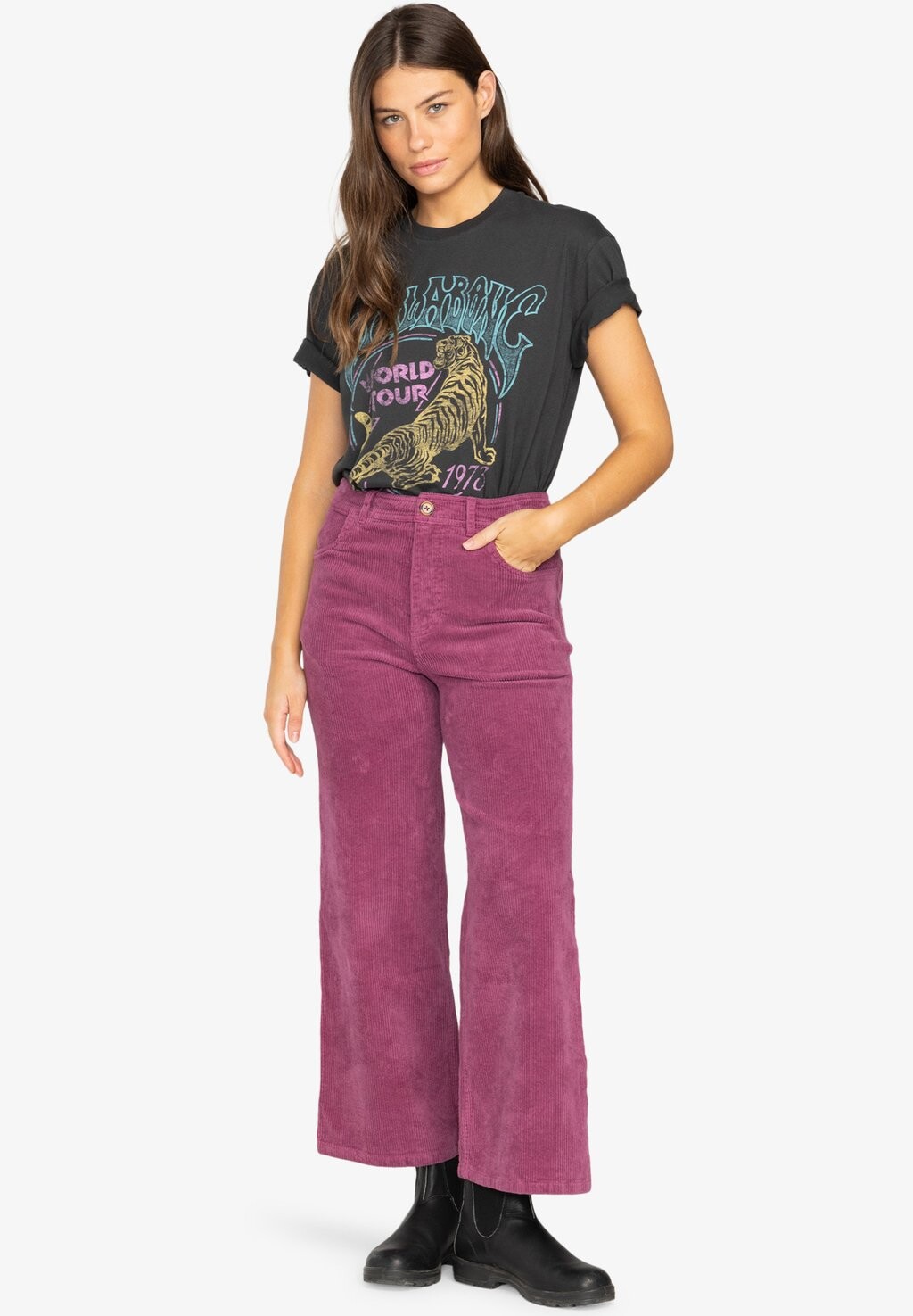 

Принт на футболке WORLD TOUR 73 Billabong, черный