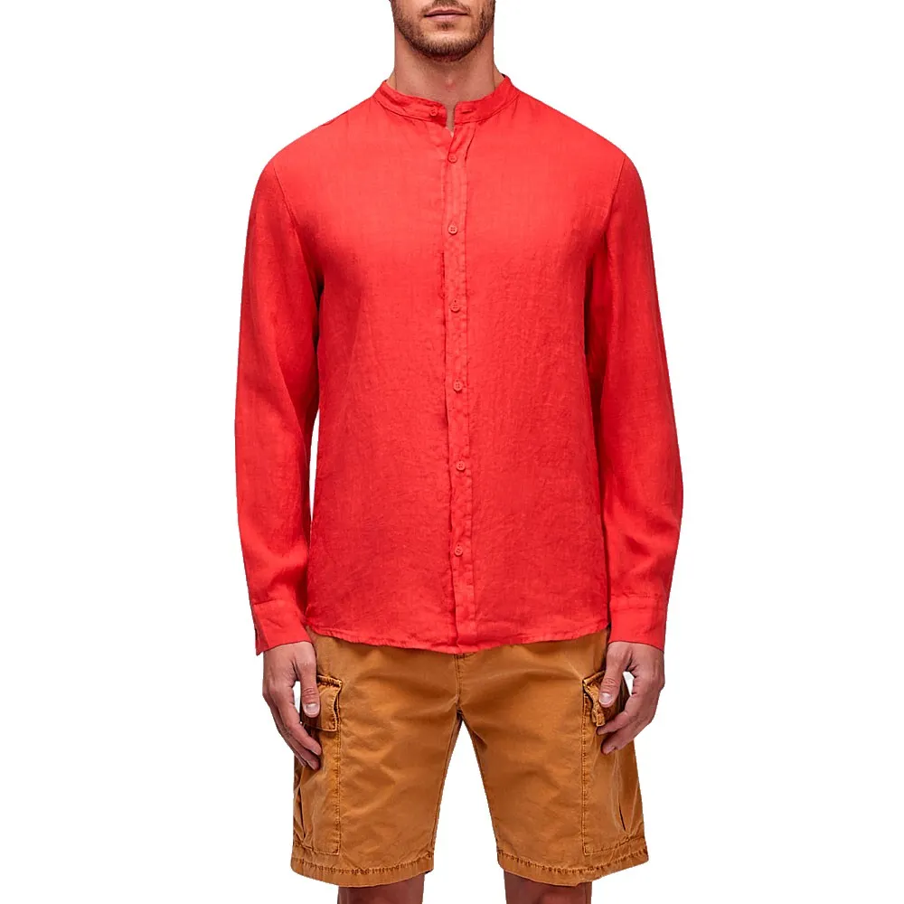 

Рубашка Sundek Linen with mandar collar, оранжевый