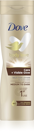 

Лосьон для автозагара для тела Dove Body Love, Medium To Dark 250 ml