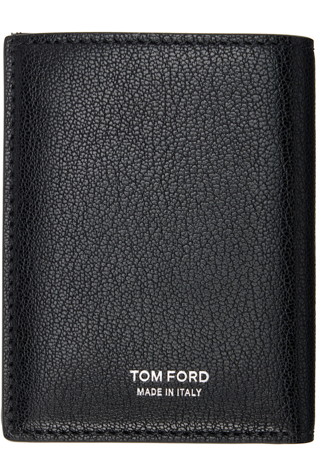 

Удлиненный складной держатель для карт в форме буквы Т Tom Ford, черный