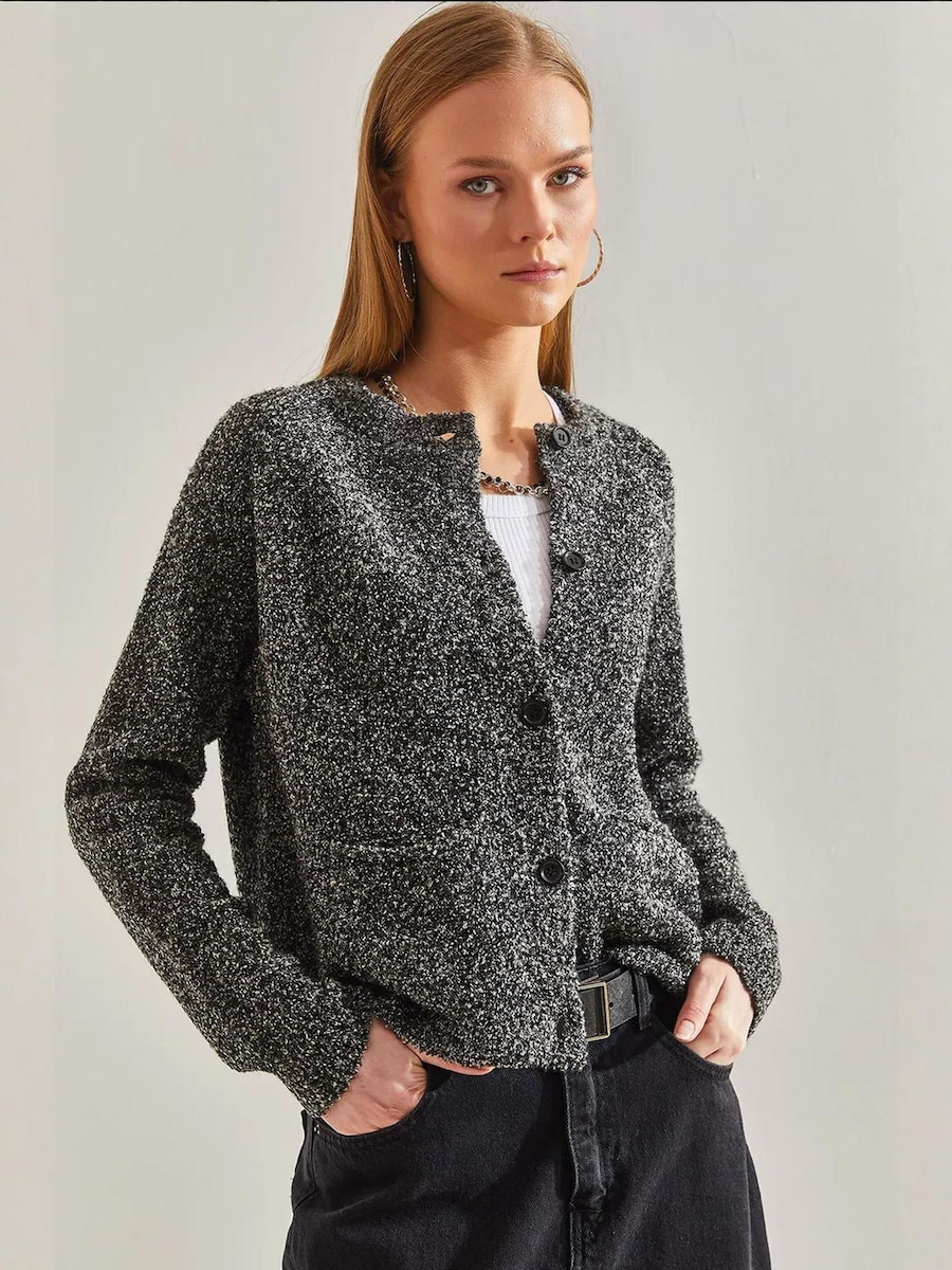 

Вязаный кардиган Bianco Lucci, Mottled Black