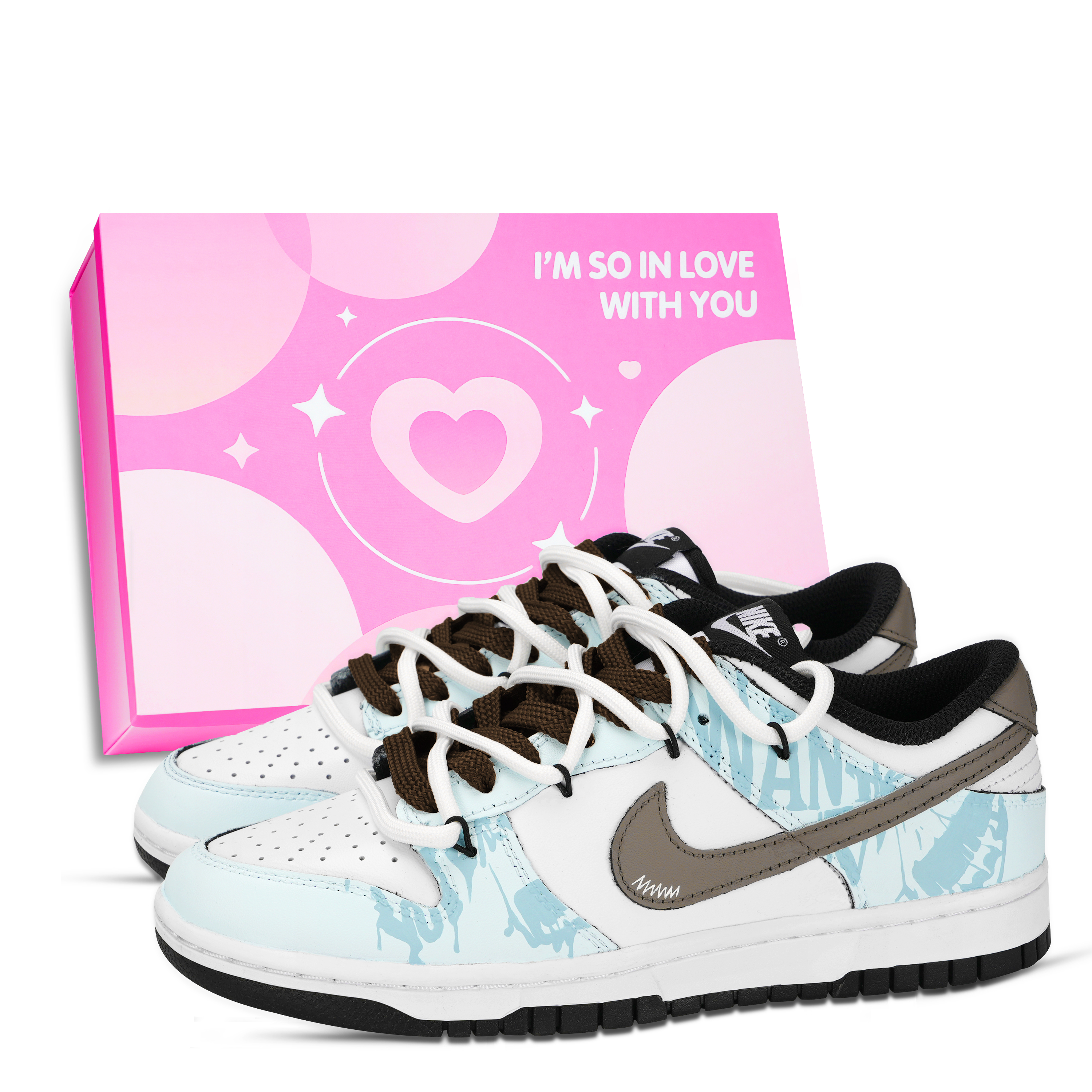 

Nike Dunk Black White, Rebirth From The Cocoon Slip Resistant Abrasion Resistant низкие кроссовки для скейтбординга Unisex Blue