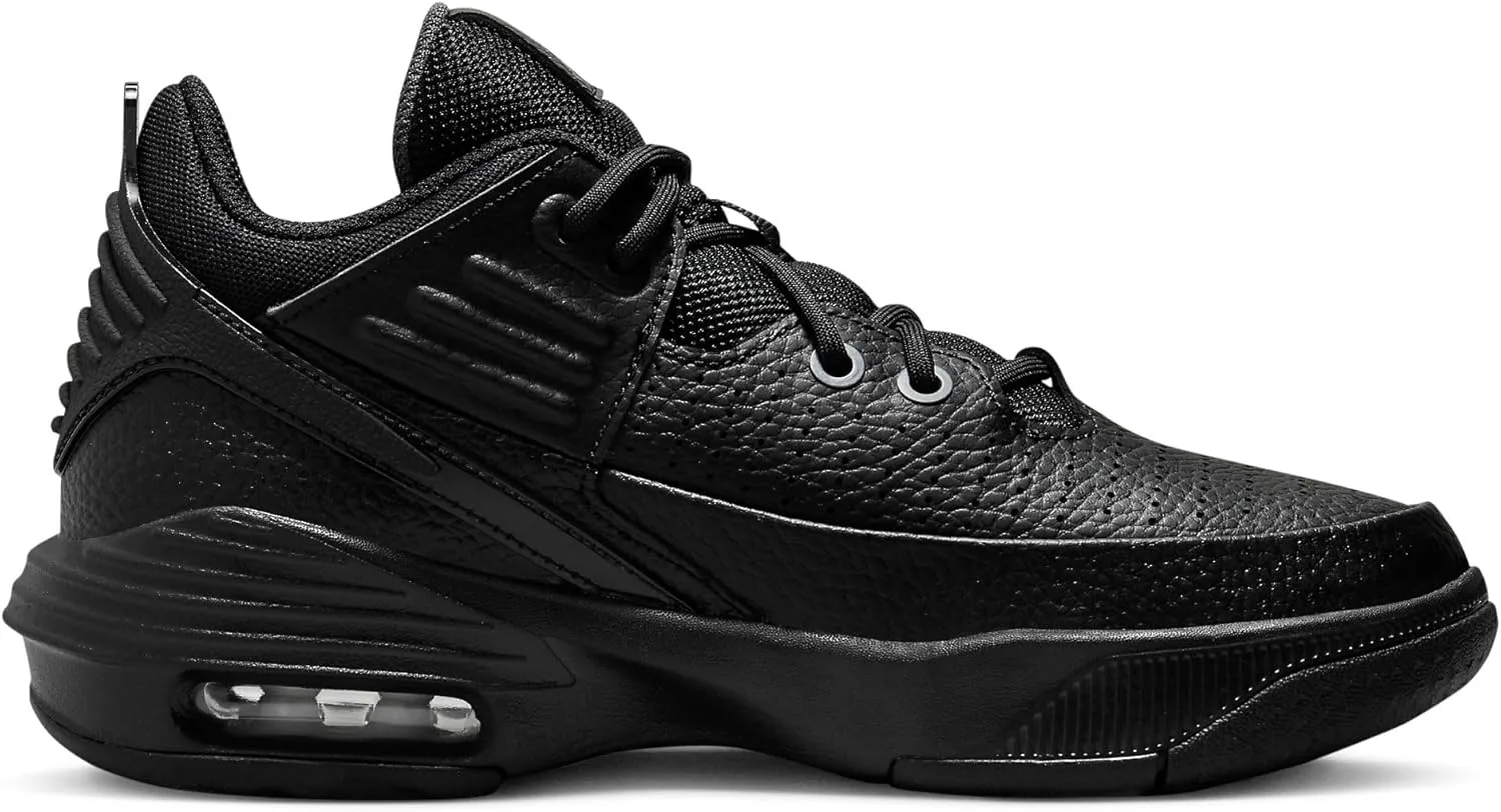 Jordan Max Aura 5 Детские кроссовки для больших детей (DZ4352-101, белый/красный/серый/черный) Nike, антрацит — фото 4