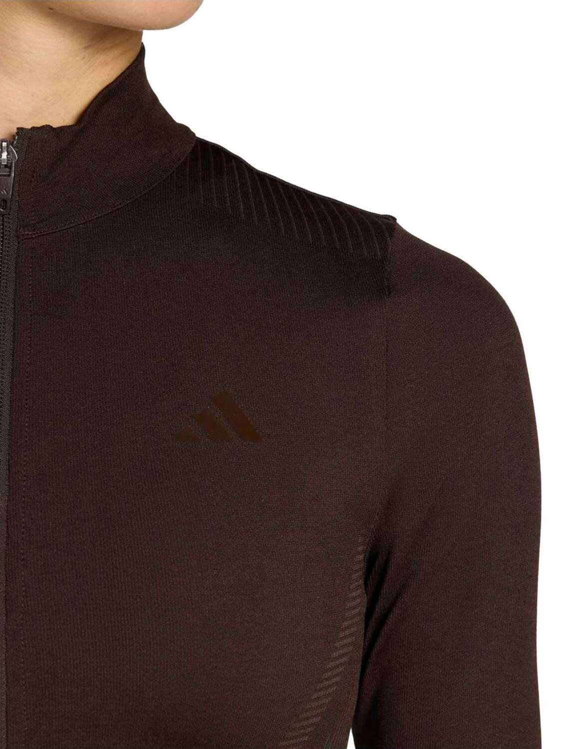 Adidas Performance Кардиган 'Essentials' для спорта в темно-коричневом — фото 3