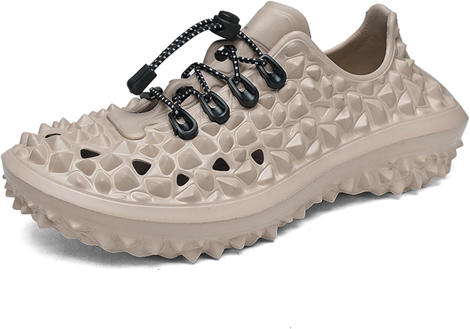 

Мужские сандалии с дурианом, дышащие, быстро сохнущие, для душа и воды, удобные, с отверстиями Generic, хаки