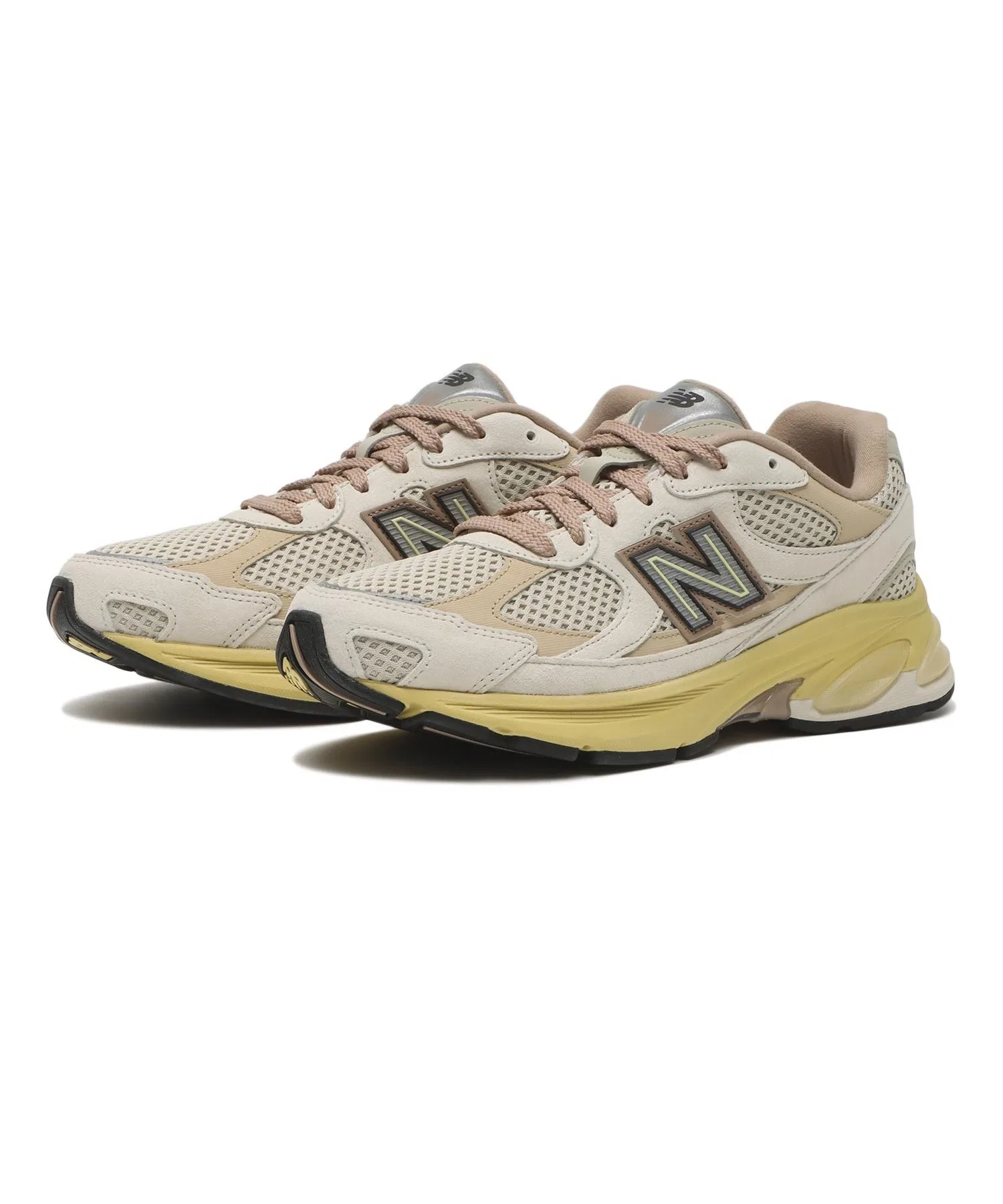 Унисекс кроссовки New Balance U2010SGR с замшей и сеткой бежевые — фото 3