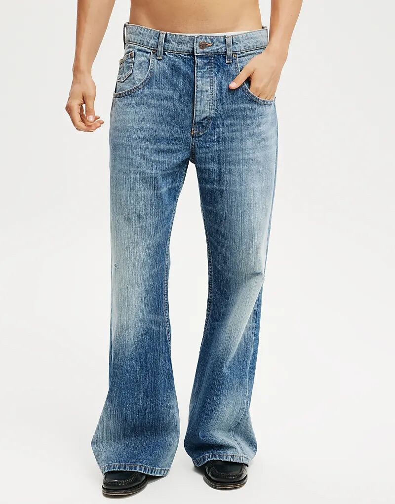 

Джинсы Cotton On Baggy bootcut синего цвета Cotton On