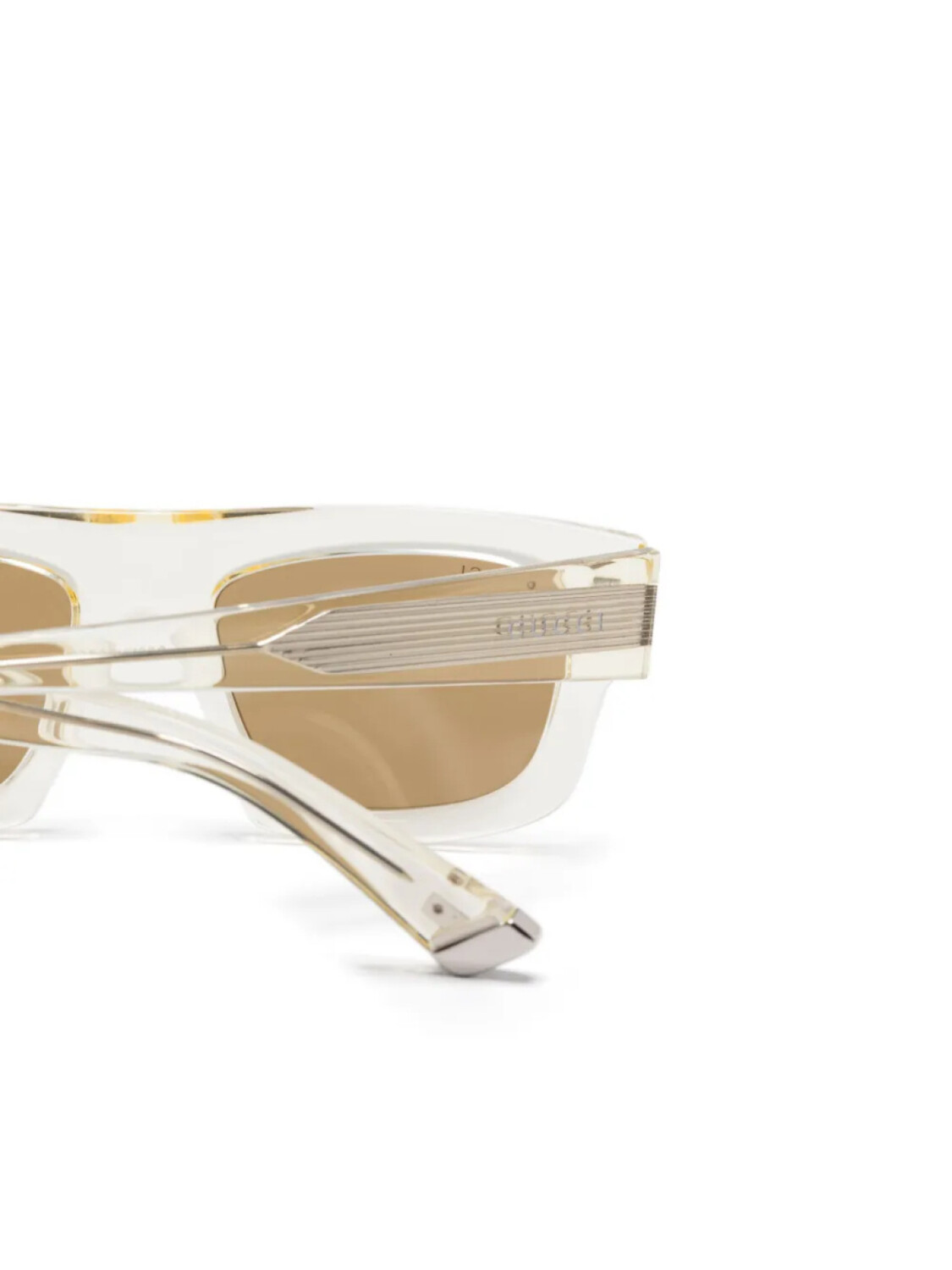 Солнцезащитные очки Gucci Eyewear в квадратной оправе, желтый — фото 3