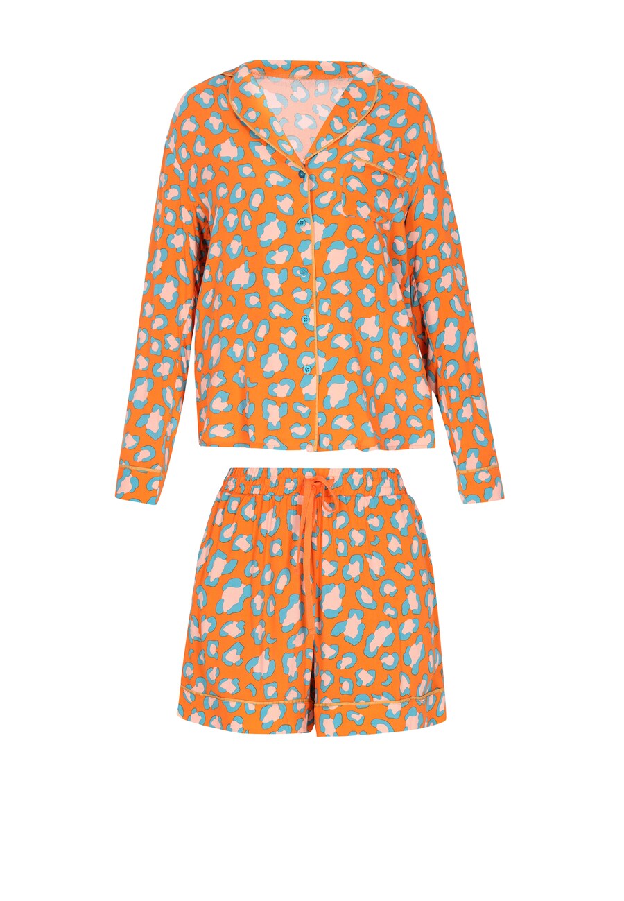 

Короткий пижамный комплект faina Home, оранжевый