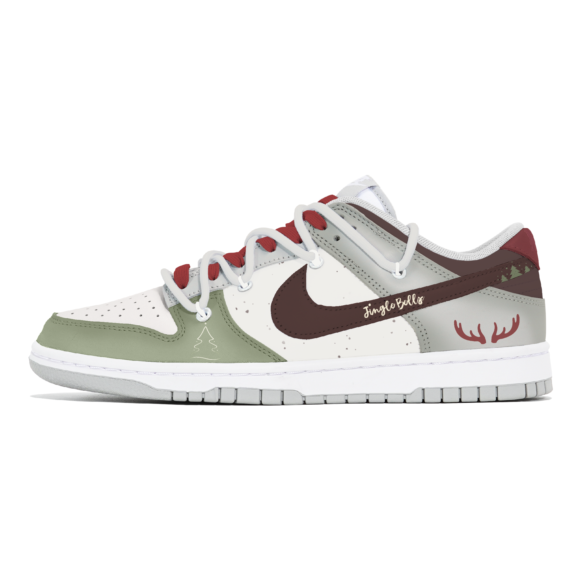 

Nike Кроссовки для скейтбординга Dunk, износостойкие, низкие, мужские, зеленые