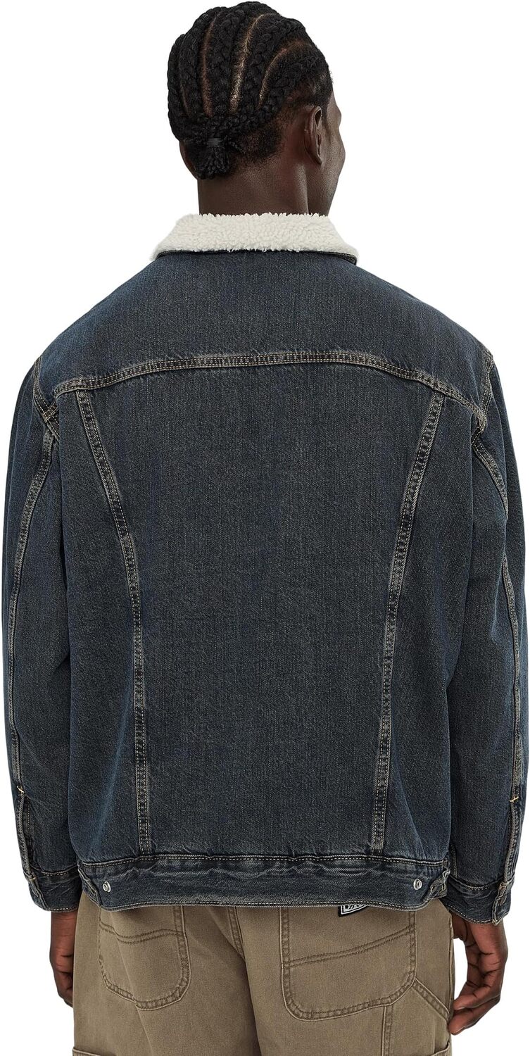 Мужская куртка Sherpa Trucker свободного кроя Levi's Mens, Night Shadows — фото 4