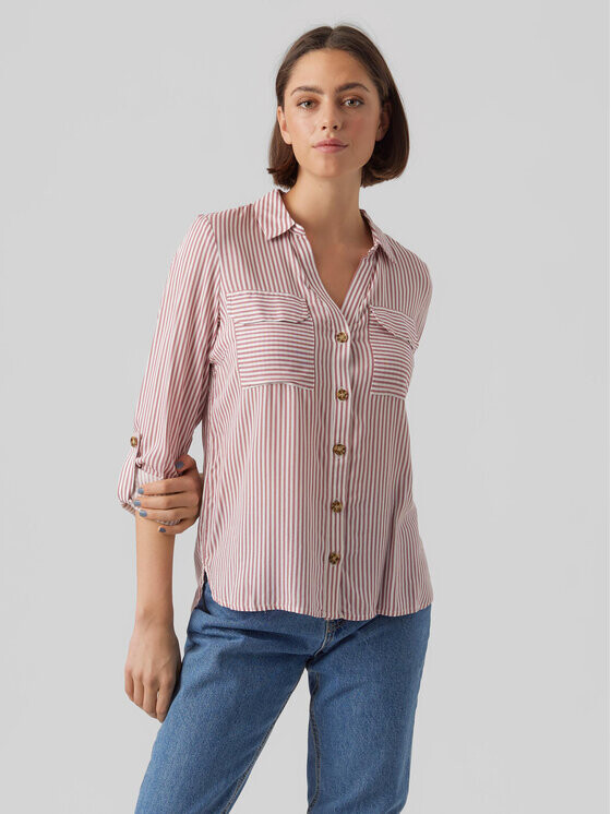 

Рубашка стандартного кроя Vero Moda, розовый
