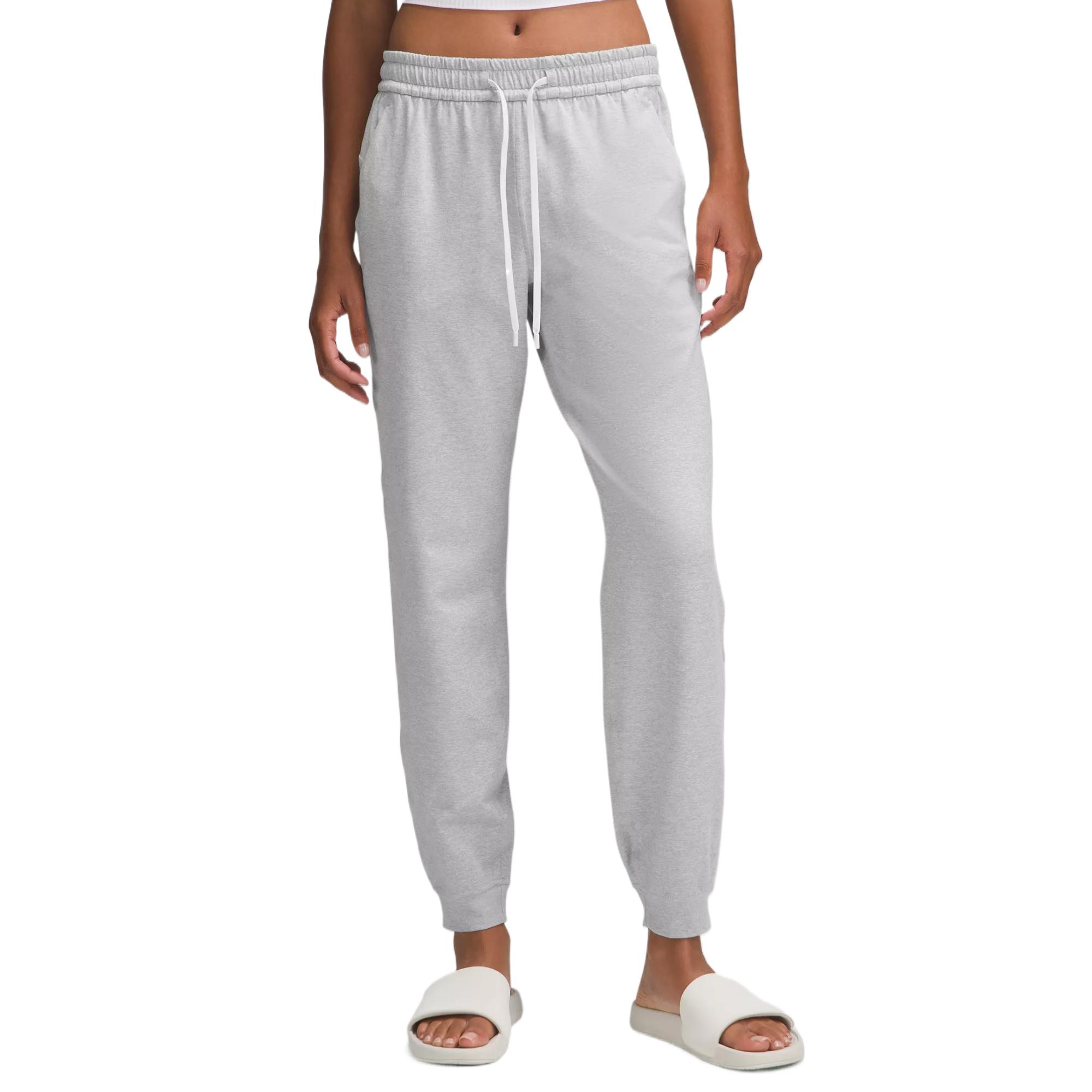 

Soft Jersey Classic Fit Mid Rise Jogger Knitted Sports Pants Women's Lululemon, серый