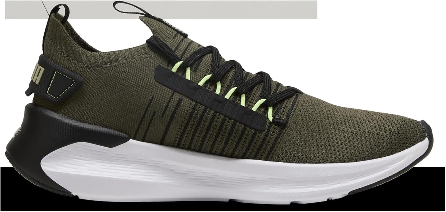 Мужские беговые кроссовки Puma Softride Symmetry Fuzion, черный/оливковый — фото 4