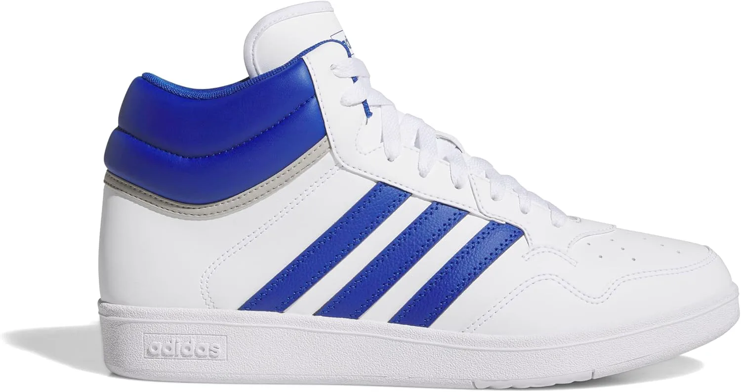 Adidas Unisex-Adult Hoops 4.0 Mid Top, синий серый — фото 3