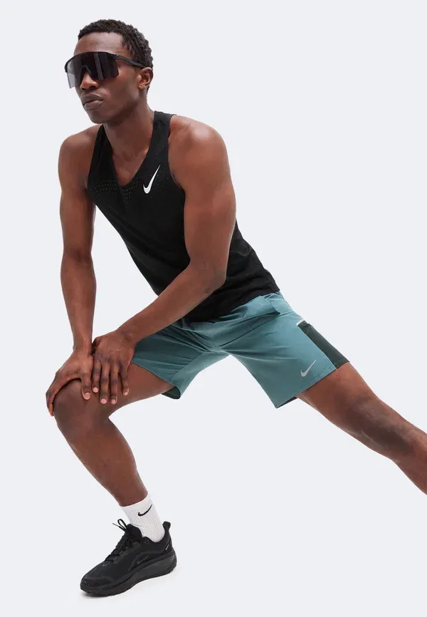 Шорты спортивные Nike Performance Miler, цвет минеральный сланец/черная ель — фото 4