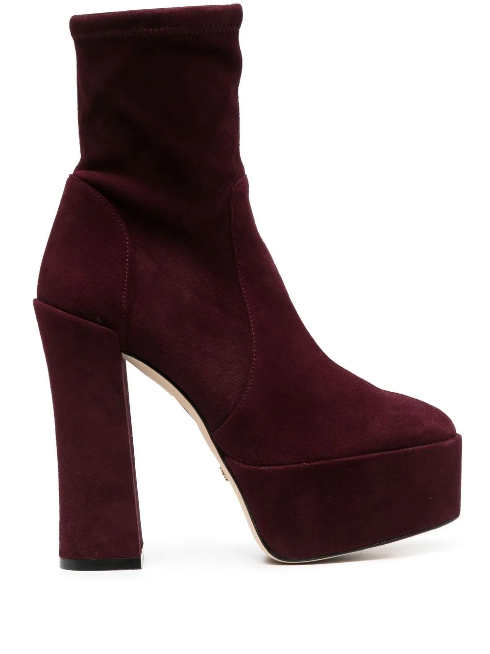 Ботильоны на платформе Stuart Weitzman, красный