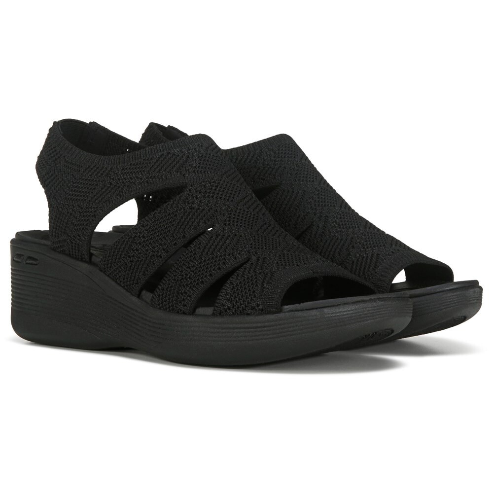 Женские сандалии на танкетке Pier Lite Memory Maker Skechers, черный