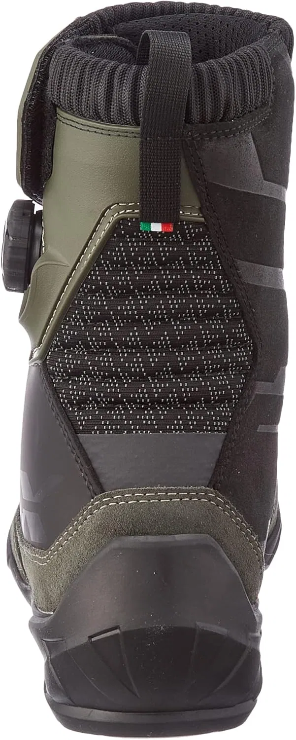 Мужские мотоциклетные ботинки TCX Infinity 3 Mid WP, Black Military Green — фото 3