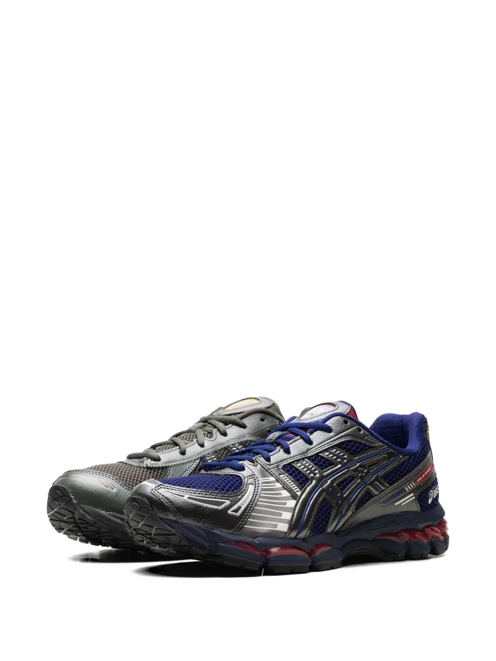 Кроссовки X Kith Marvel Gel-kayano 12.1 "Capcom Captain America vs. Guile" Asics, серый — фото 2