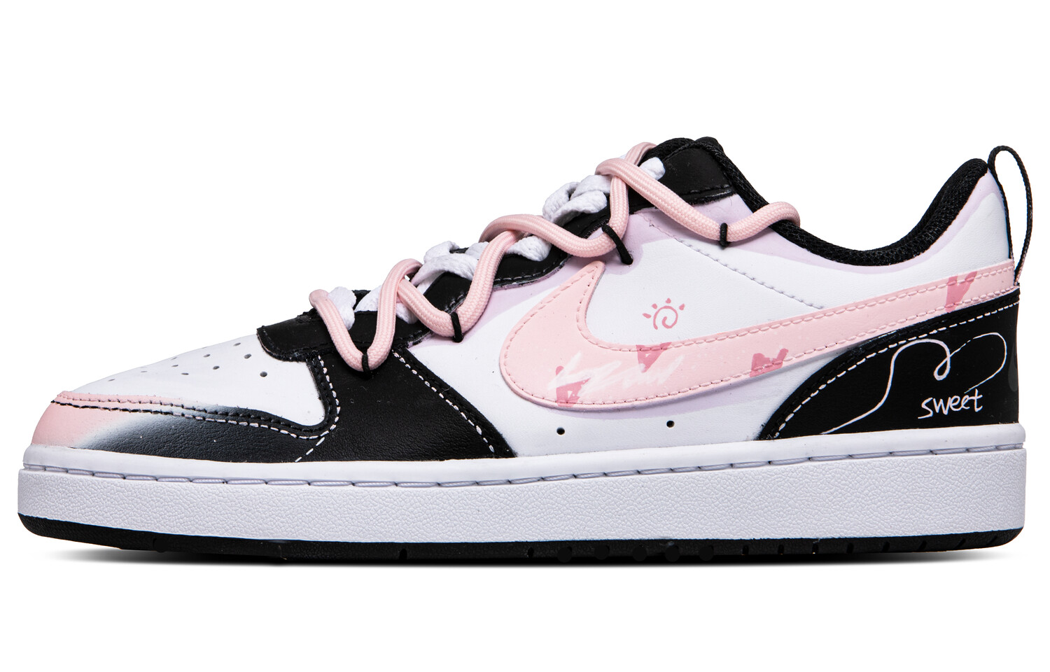 

Кроссовки Nike Court Borough 2 Skateboarding Shoes Women's Low-top White/black/pink, белый
