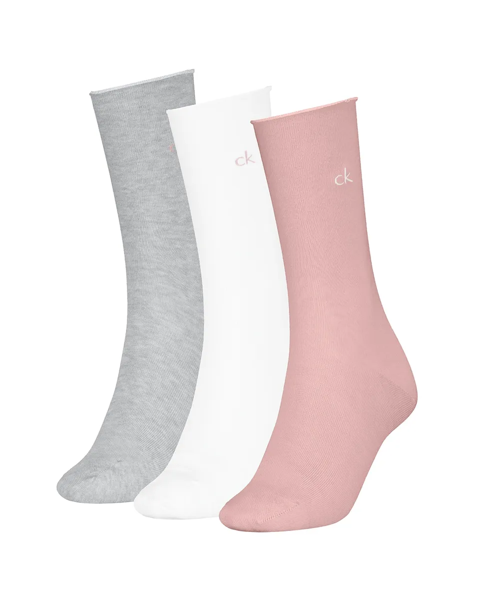 

Классические женские носки (упаковка из 3 штук) Calvin Klein, лососевый