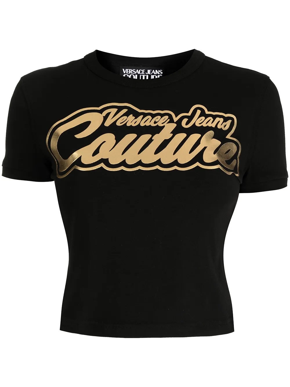 

Футболка с логотипом Versace Jeans Couture, черный