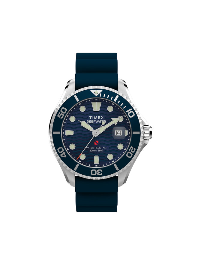 

Часы Deepwater Meridian TW2W81500 Timex, серебряный