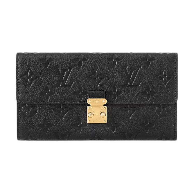 

LOUIS VUITTON Кошелек SarahMetis из зерненой кожи коровы женский Black