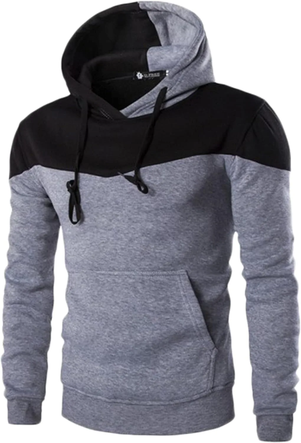 

Мужской худи Lonwick с контрастным цветным блоком и карманом-кенгуру