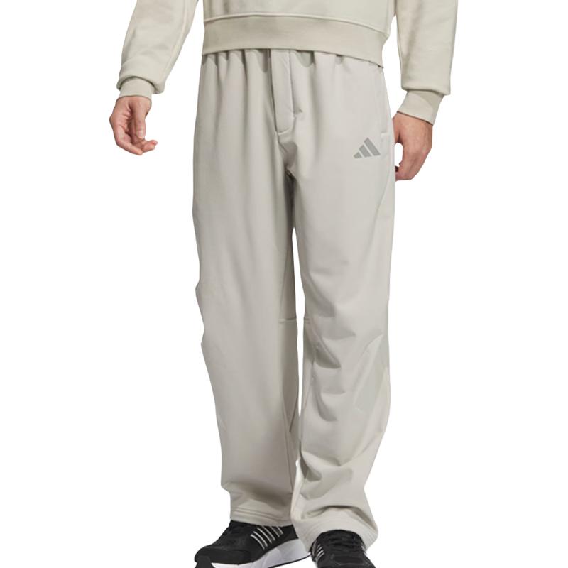 Adidas Брюки FW24 Athletic мужские светло-кремовые земляной серый — фото 4