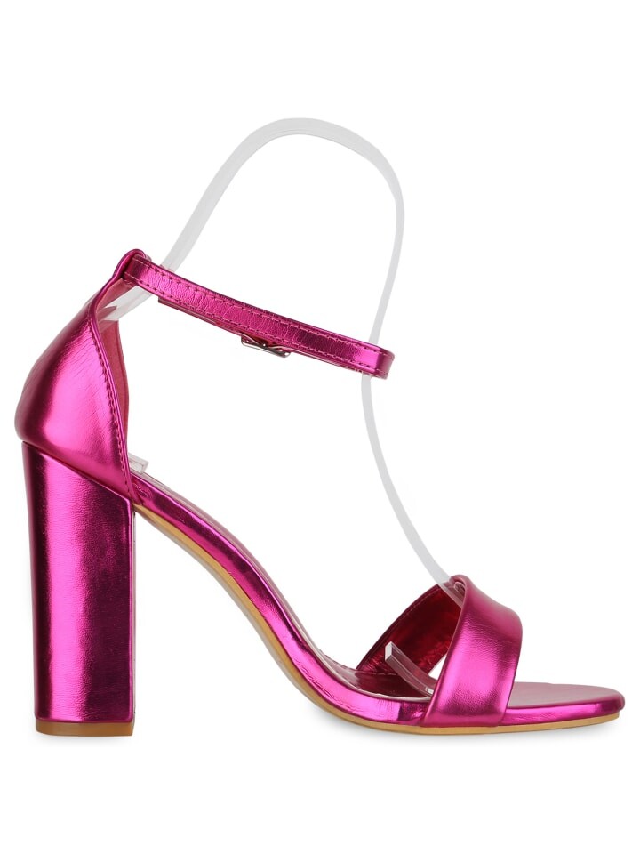 Сандалии на плоской подошве VAN HILL High Heels Harper, цвет fuchsia metallic — фото 3