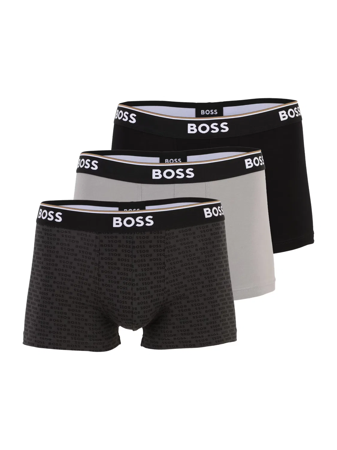 Боксерские шорты Boss Power серого и черного цвета