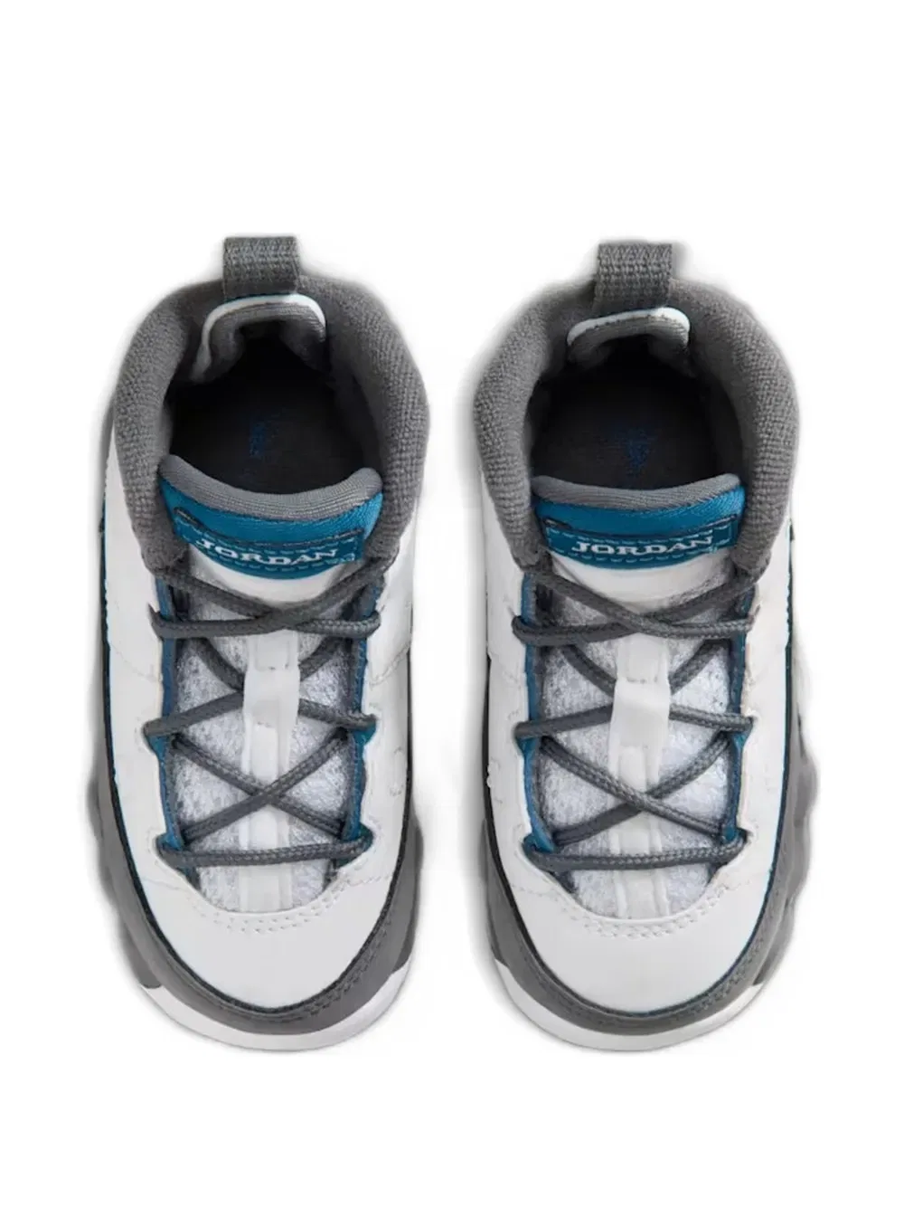 Кроссовки Air Jordan 9 Retro с перфорацией и высоким верхом Jordan Kids, белый — фото 4