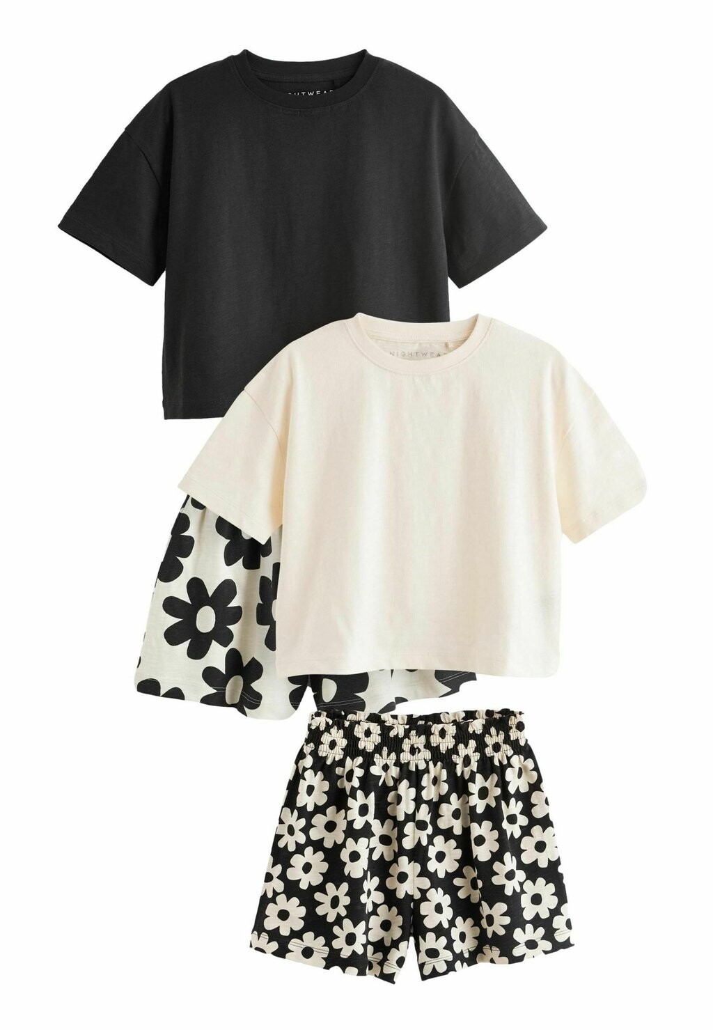 

Пижамы 2 Пакета Regular Fit Next, цвет black white floral