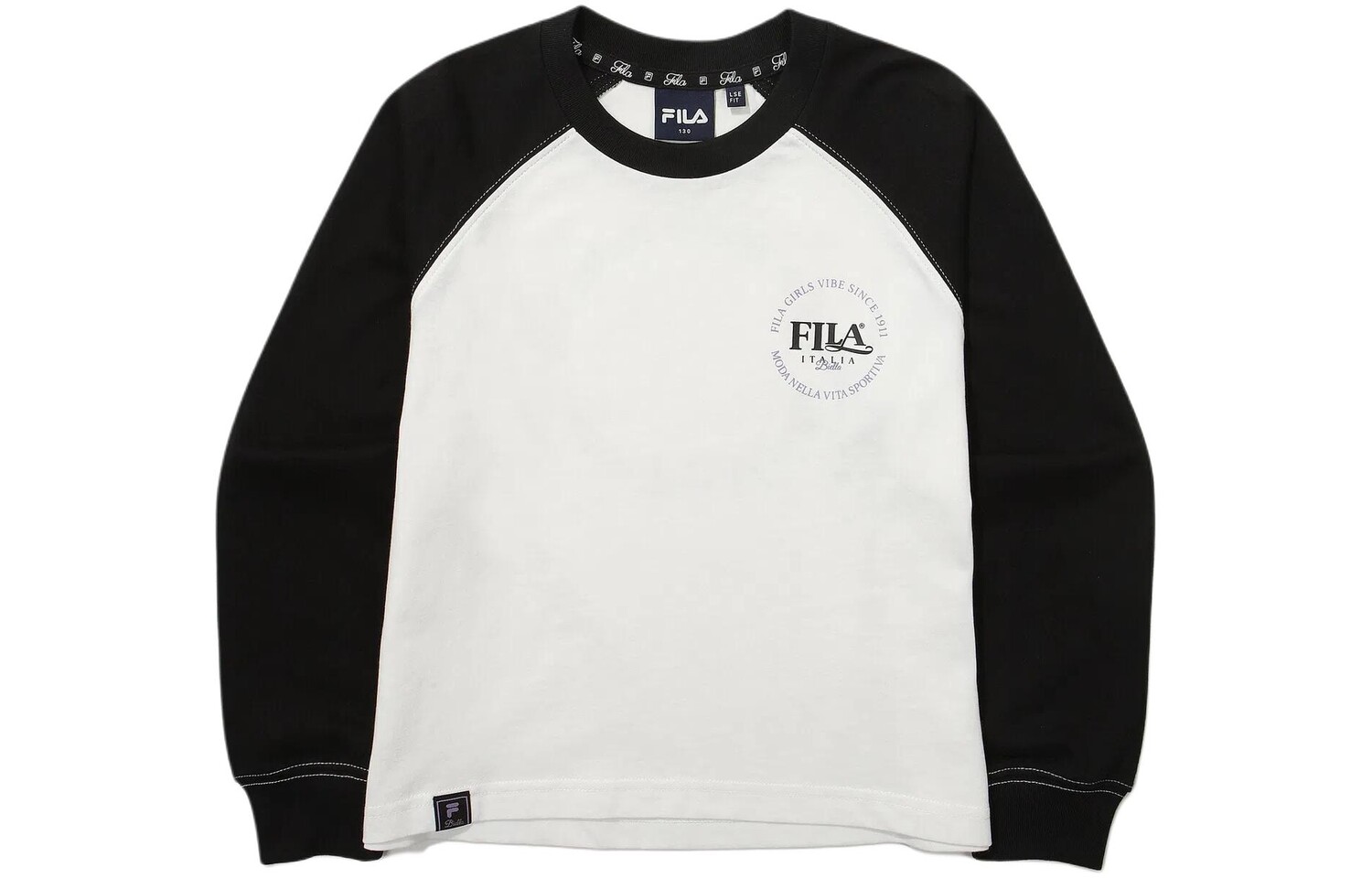 

Детская футболка Fila Kids, черный/белый