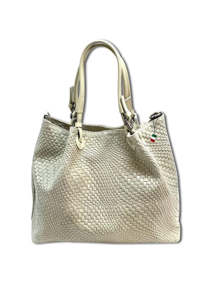 

Наплечная сумка Florence Handtasche, Umhängetasche Leder beige ca. 31cm
