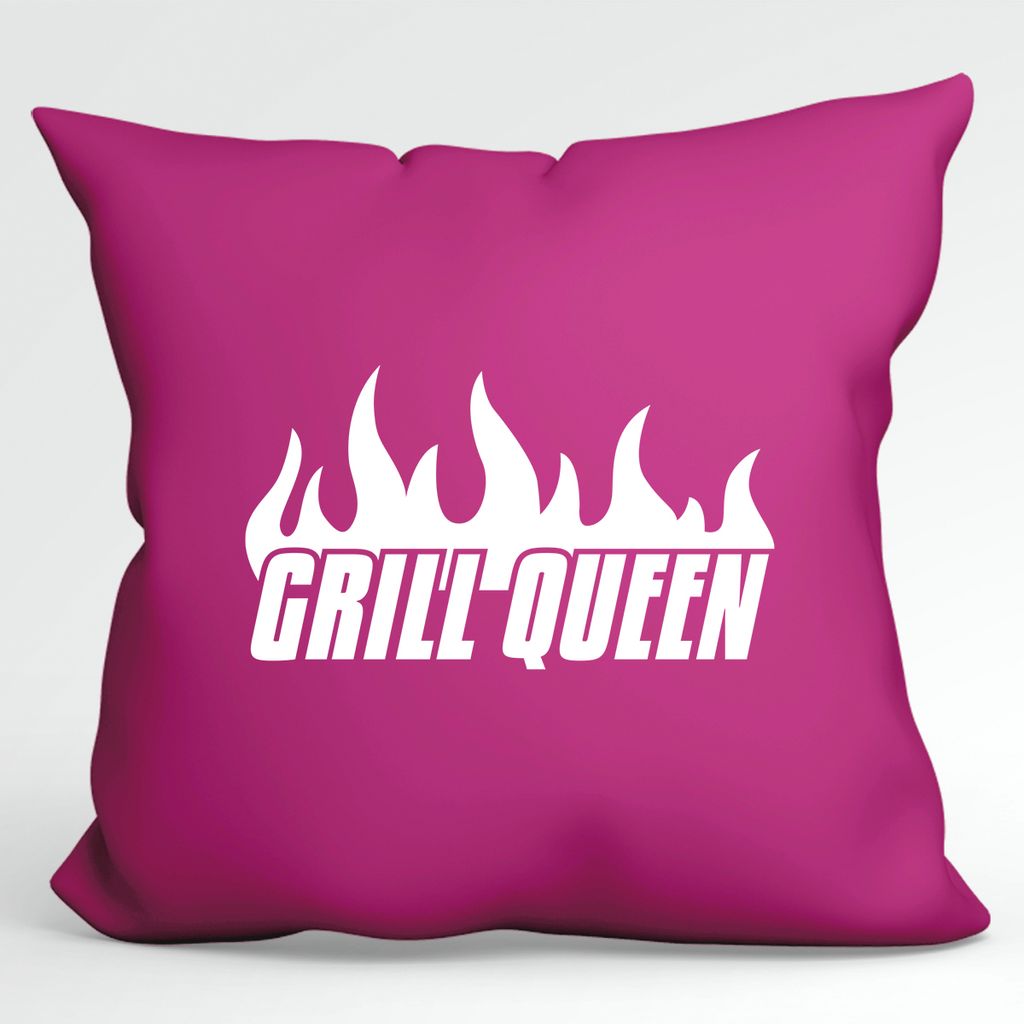 

Huuraa Cushion Grill Queen Flames Декоративный чехол на подушку без наполнителя 40 x 40 см Фуксия с мотивом для всех мастеров гриля Hellweg Druckerei