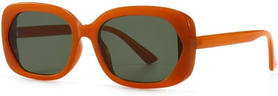 

Ретро квадратные овальные женские узкие солнцезащитные очки, модные очки-гелевые очки, мужские солнцезащитные очки синего и желтого цвета с защитой от УФ-излучения UV400 TYUHDUYUR, C2