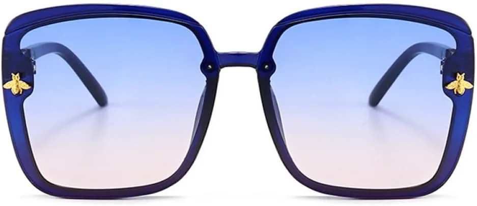 

Солнцезащитные очки Fashion Bee большого размера для женщин и мужчин, винтажные металлические, универсальные солнцезащитные очки для женщин generic, Pink Pink