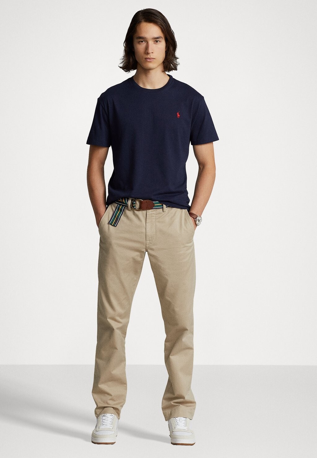 Базовая футболка CUSTOM SLIM FIT Polo Ralph Lauren, темно-синий — фото 2
