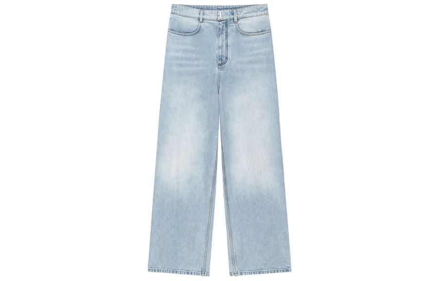 

Джинсы с низкой посадкой и широкими штанинами Givenchy, светло-голубой