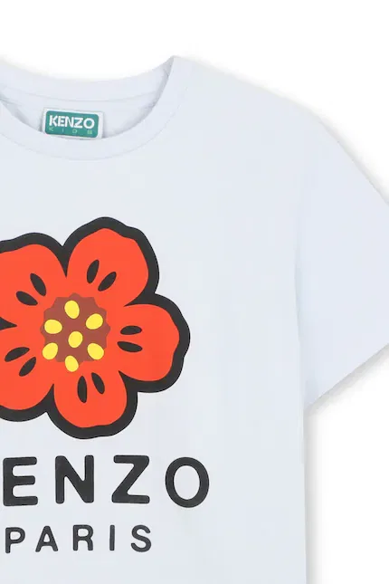 Футболка с коротким рукавом Kenzo Kids, синий — фото 3