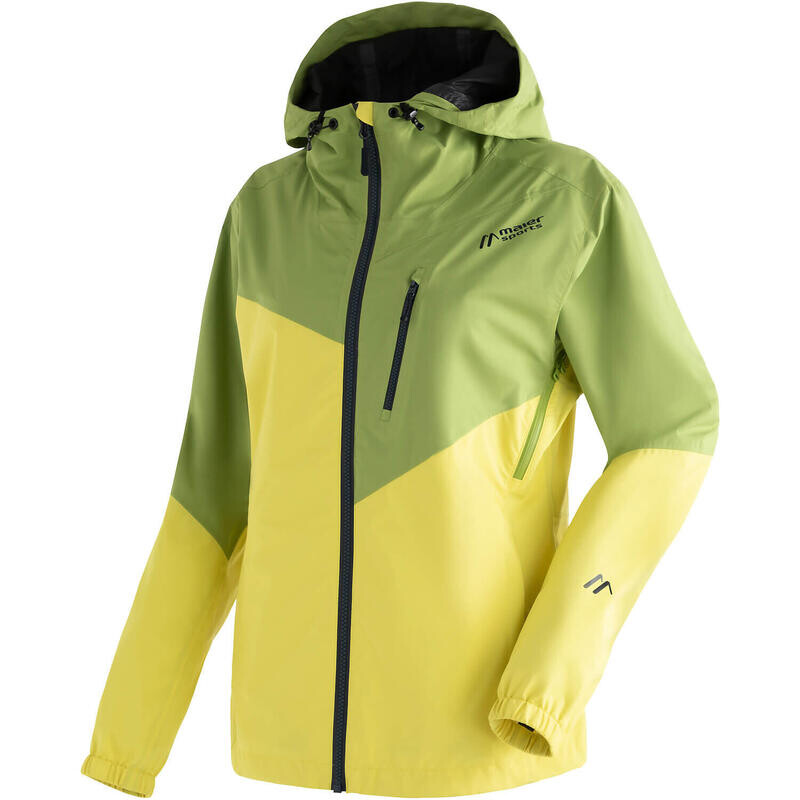 

Женский походный дождевик Maier Sports, цвет elektrischgrün/schwarz/elektrischgrün