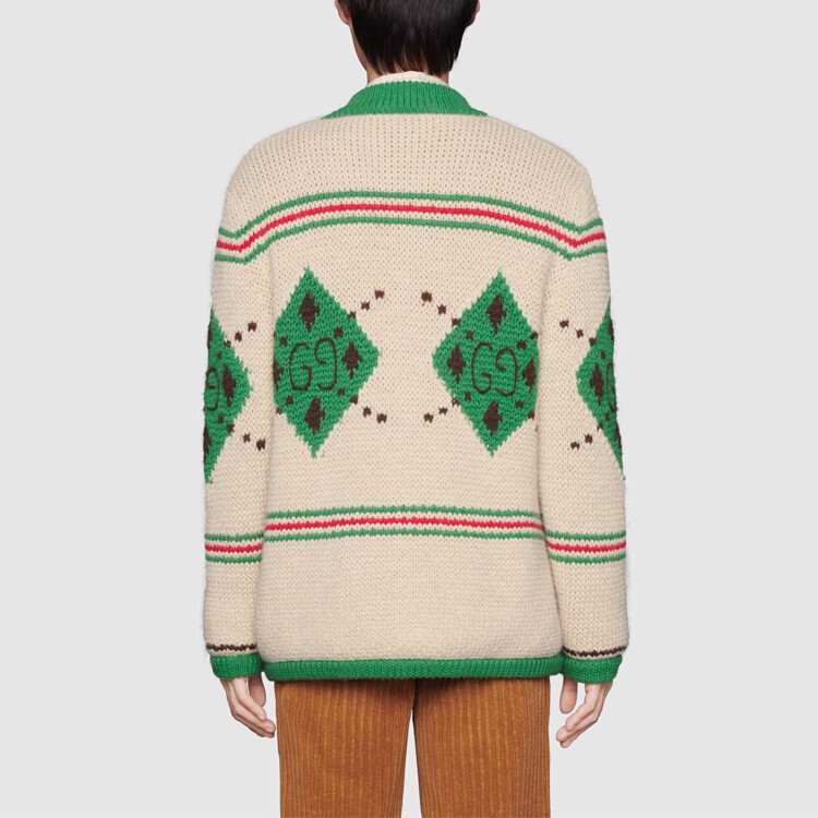 Свитер женский Gucci Классический крой, цвет слоновой кости — фото 4
