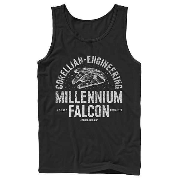 

Мужская футболка Millennium Falcon Corellian Engineering Freighter Star Wars