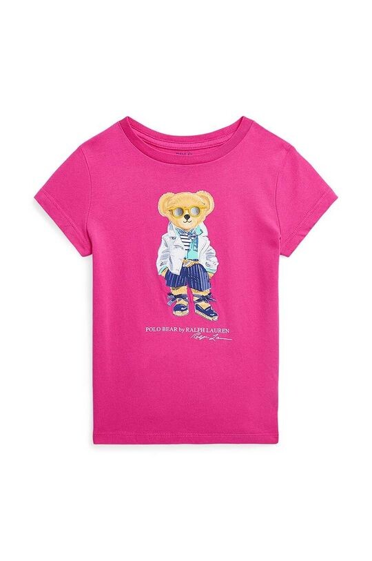

Хлопковая футболка для детей Polo Ralph Lauren, розовый