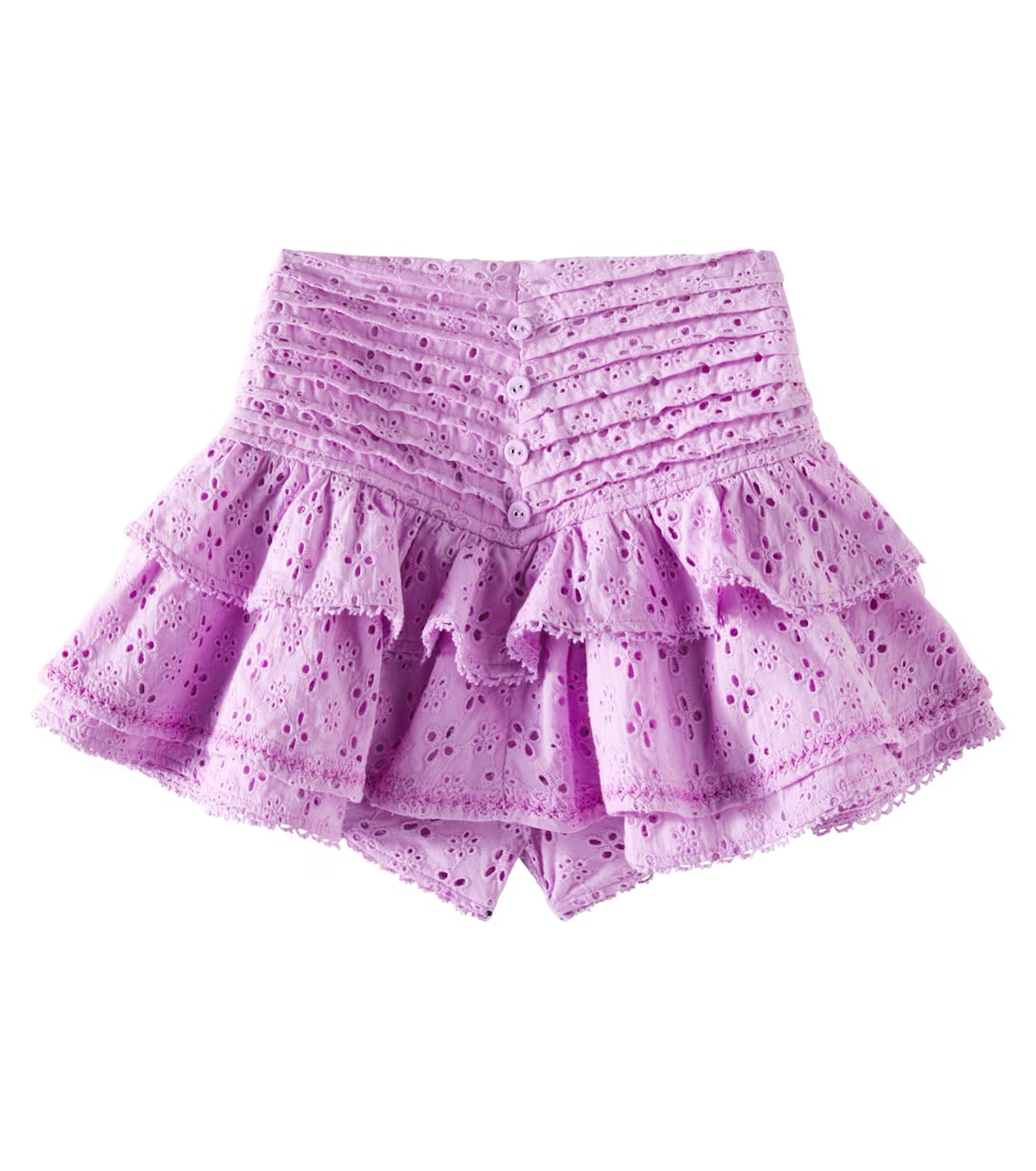 

Юбка из хлопка Alizee с вышивкой ришелье Poupette St Barth Kids, Lilac 25 Plain