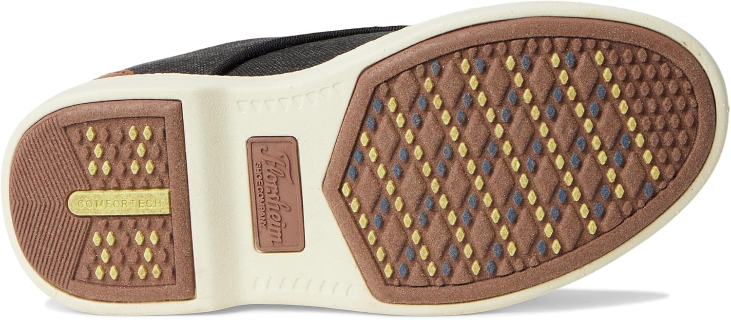 Мужские оксфорды Florsheim Highland из холщовой ткани с простым носком Jr. (для малышей/детей постарше), черный — фото 3