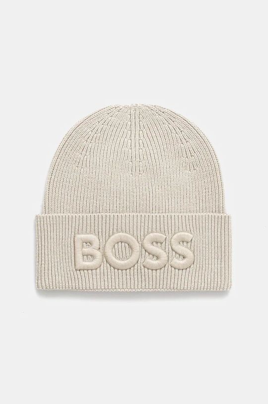 

Шерстяная шапка Boss Orange, бежевый